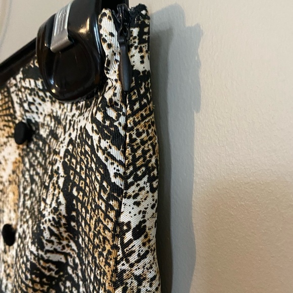 Zara Snakeskin Midi Skirt High Low Size XS - Picture 7 of 9